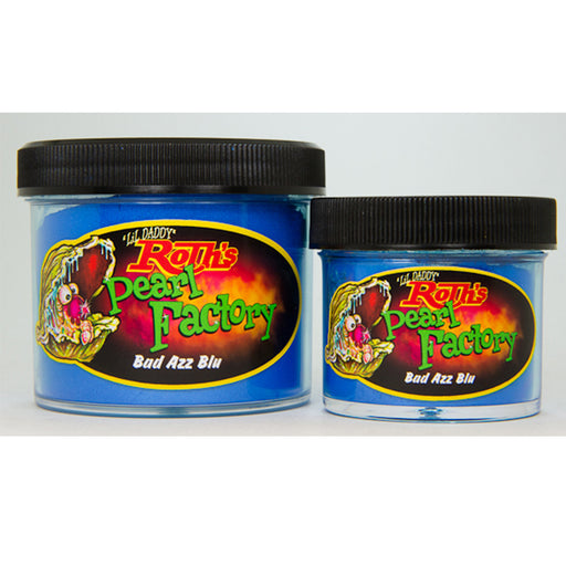 Roth Flake & Pearl Product Bad Azzz Blue Solid Metal Flake, Monster .025 Size, 2oz Jar