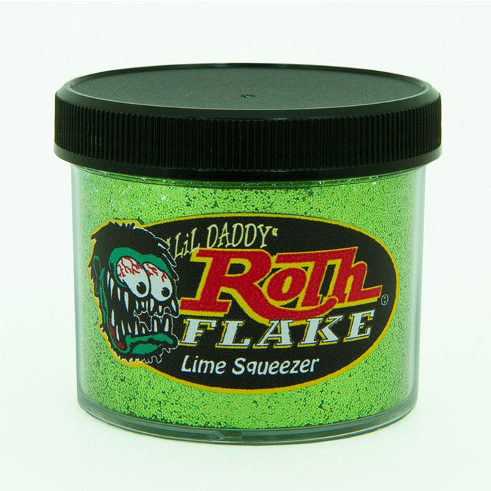 Roth Flake & Pearl Product Lime Squeezer Solid Metal Flake, Monster .025 Size, 2oz Jar