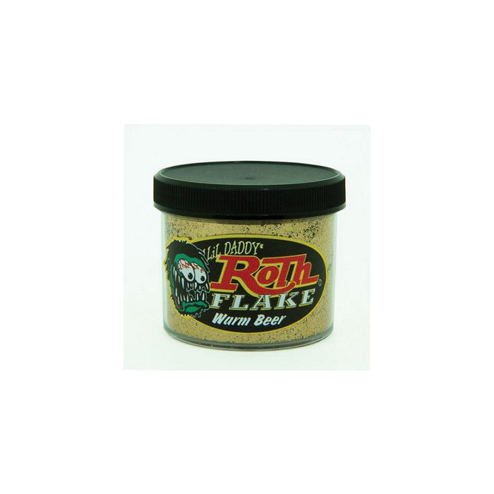 Roth Flake & Pearl Product BRF107 Metal Flake, 2 oz Jar, Warm Beer