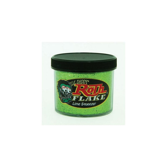Roth Flake & Pearl Product BRF109 Metal Flake, 2 oz Jar, Lime Squeezer — view 2