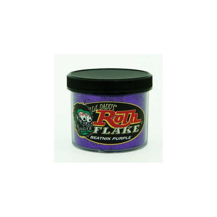 Roth Flake & Pearl Product LRF101 Metal Flake, 2 oz Jar, Beatnik Purple — view 2