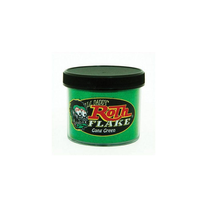Roth Flake & Pearl Product LRF105 Metal Flake, 2 oz Jar, Gang Green — view 2