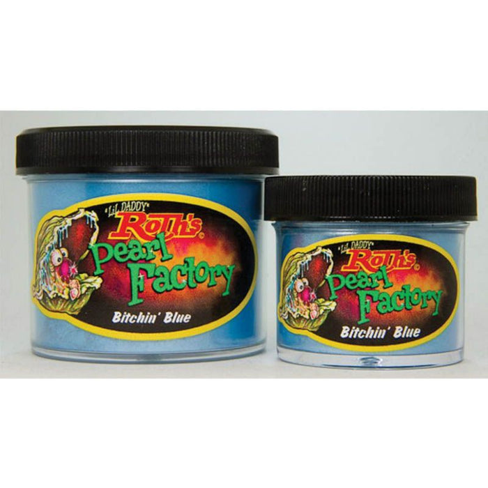 Roth Flake & Pearl Product RPF 104S RPF Series Solid Pearl, 1 oz Jar, Bitchin Blue — view 2