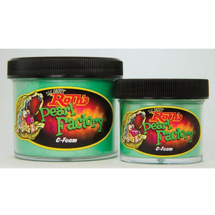 Roth Flake & Pearl Product RPF 105S RPF Series Solid Pearl, 1 oz Jar, C-Foam Green — view 2