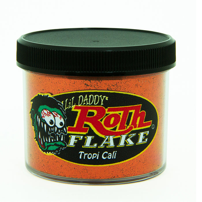 Roth Flake & Pearl Product Tropi Cali Solid Metal Flake, Monster .025 Size, 2oz Jar