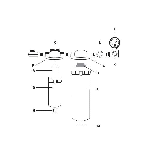 RTi 4P-060 1-Stage Replacement Filter Element, For Use With Eliminator II
