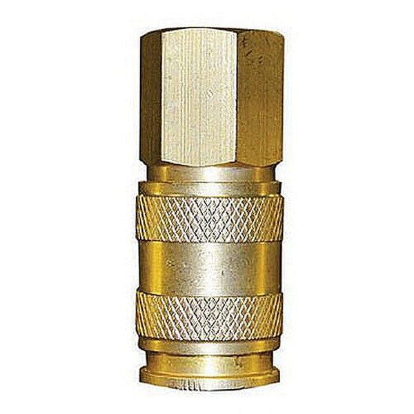 RTi HFFC-1 High Flow Quick Disconnect Coupler, 1/4 in, Female, Brass