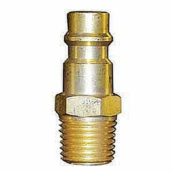 RTi HFMP-1 High Flow Quick Disconnect Plug, 1/4 in, Male, Brass