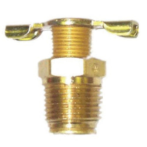 RTi Eliminizer Eliminex PC-03 Manual Petcock Drain, 3/8 in, Brass, Use Wi