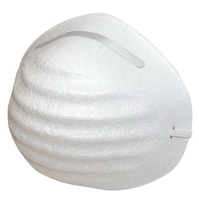 SAS Safety Corp. Nuisance 2985 Non-Toxic Dust Mask, Elastic Head Strap, White, 50/BX