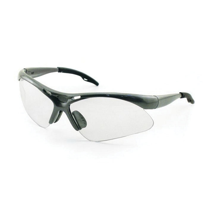 SAS Safety Corp. Diamondbacks 540-0100 Lightweight Safety Glasses, Universal, Clear Lens, Gray Frame