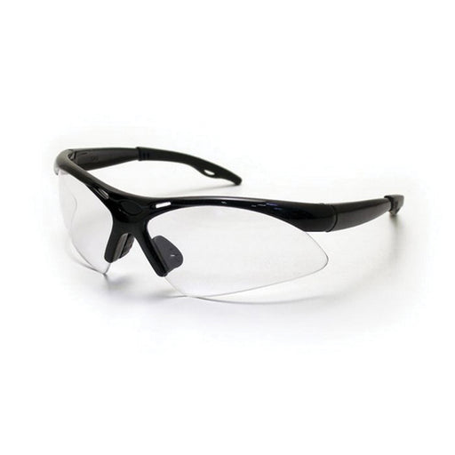 SAS Safety Corp. Diamondbacks 540-0200 Lightweight Safety Glasses, Universal, Clear Lens, Black Fram