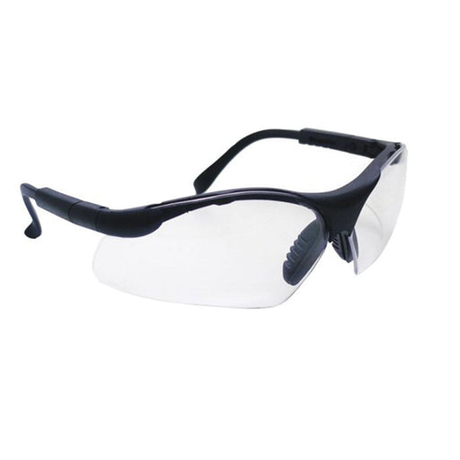 SAS Safety Corp. Sidewinders 541-0000 Lightweight Safety Glasses, Universal, Clear Lens, Black Frame