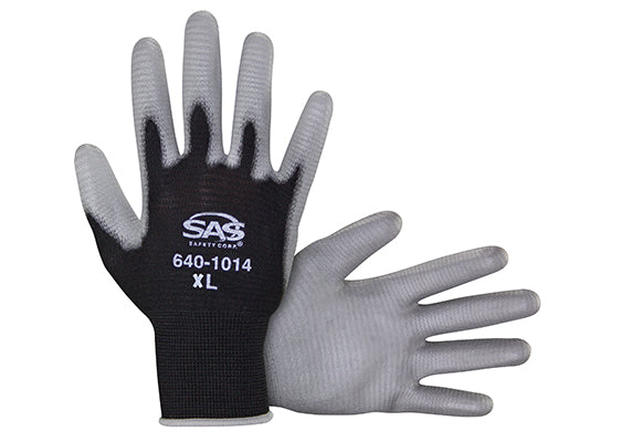SAS Safety Corp. PawZ 640-1014 Coated Gloves, X-Large, Nylon