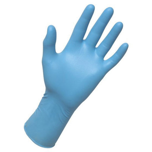 SAS Safety Corp. Derma-Max 6609-40 Extra Strength Disposable Gloves, X-Large, Nitrile, Blue