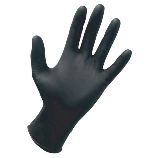 SAS Safety Corp. Derma-Pro 66544 Disposable Gloves, X-Large, Nitrile, Black