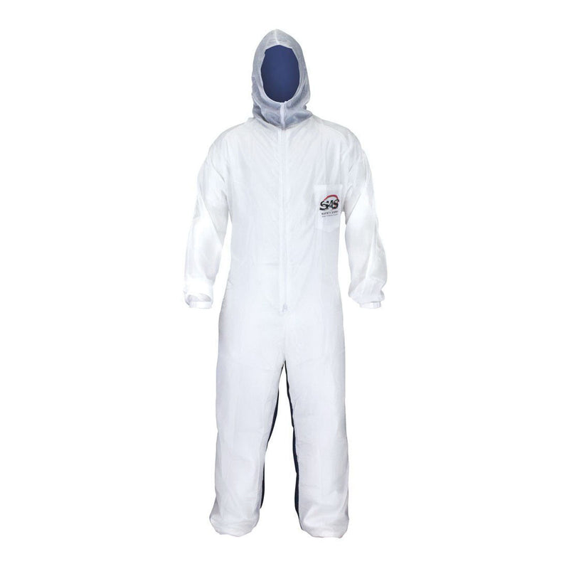 SAS Moonsuit Coveralls 6940 3X-Large with Nylon Front, Cotton Back, Elastic Waist and Full Pullover