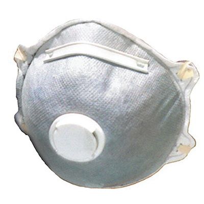 SAS 8712 Valved Active Carbon Respirator N95 Filter White, Polypropylene Fabric, 10 Masks per Box