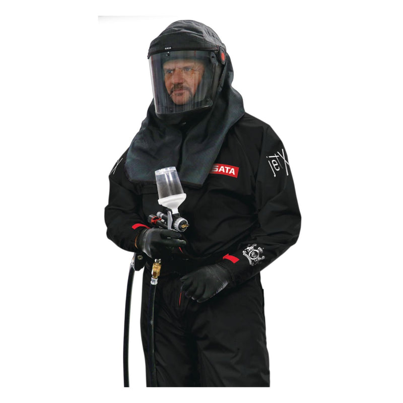 550056BK Pro Series Paint Suit Black Large with Carbon‑Fiber Thread and Utility Pockets