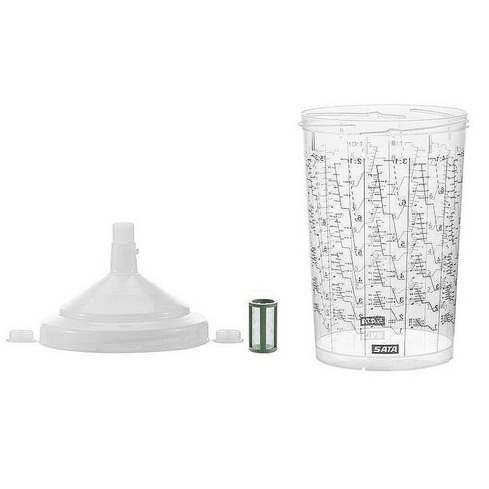 SATA® RPS® 1010404 Multi-Purpose Disposable Cup with Lid and Filter, 0.3 L, Use With: SATAjet® 5000 B