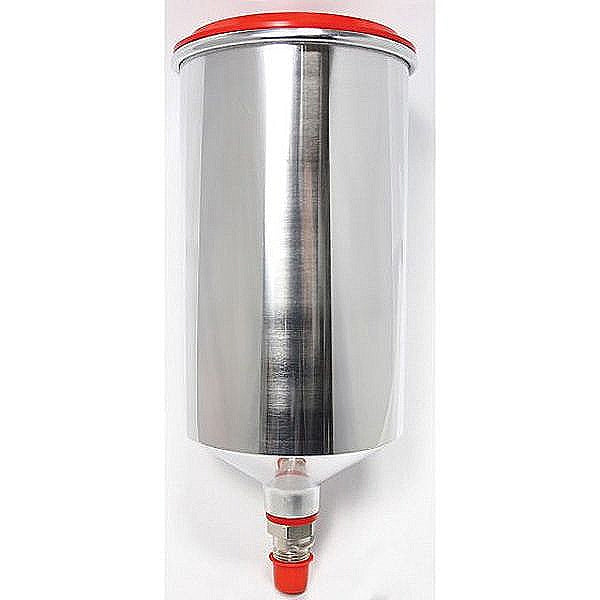 SATA® 1013440 Threaded Gravity Flow Cup, 1 L Capacity, Aluminum, Use With: Gravity Feed Spray Guns