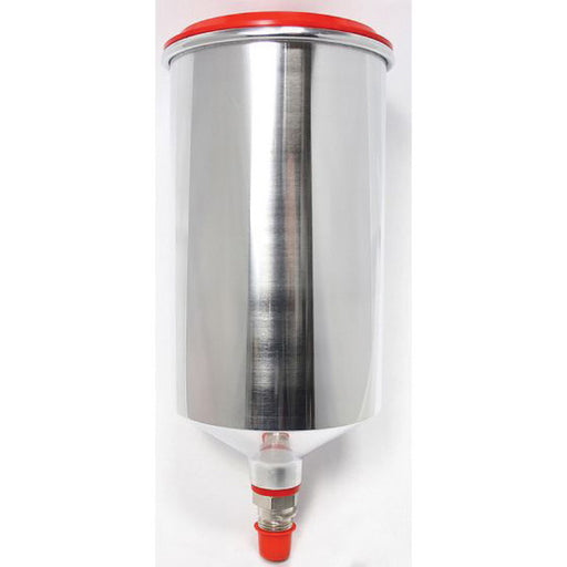 SATA 1013440 Threaded Gravity Flow Cup, 1 L Capacity, Aluminum, Use With: Gravity Feed Spray Guns
