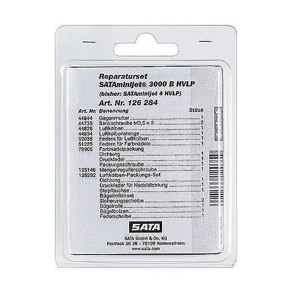 SATA® 126284 Repair Kit, Use With: SATAminijet® 3000B, SATAminijet® 4 Spray Guns