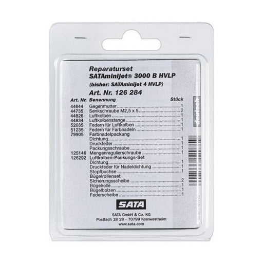 SATA 126284 Repair Kit, Use With: SATAminijet 3000B, SATAminijet 4 Spray Guns