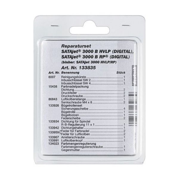 SATA 133835 Repair Kit, Use With: SATAjet 3000 HVLP Spray Gun