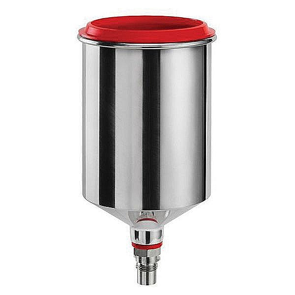 SATA® 137729 Reusable Gravity Flow Cup, 0.75 L Capacity, Aluminum, Use With: SATAminijet® 4400B Spray Guns