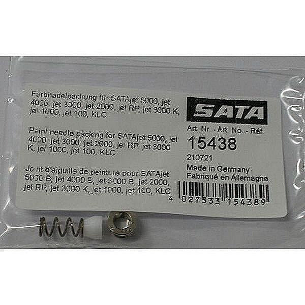 SATA® 15438 Needle Packing Set, Use With: SATAjet® 5000 B/4000 B/3000 K/1000 B RP/HVLP Spray Gun