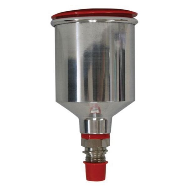 SATA 198911 Gravity Flow Reusable Cup, 0.15 L, Aluminum, Use With: SATAminijet 4400 B, LM 2000 B Spr