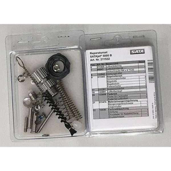 SATA® 211532 Repair Kit, Use With: SATAjet® 5000 B Spray Gun