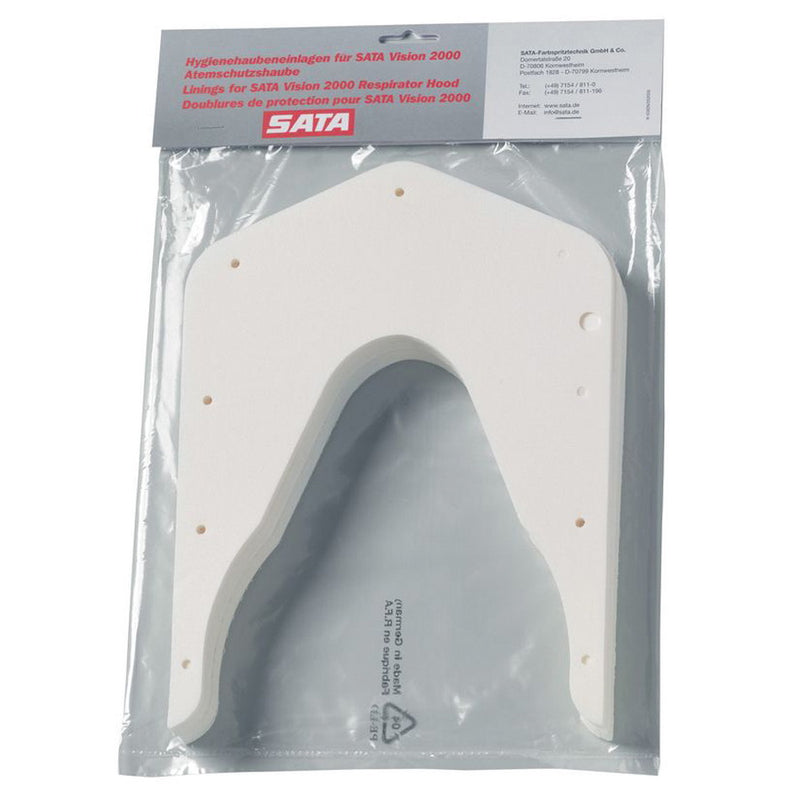 SATA 69658 Hood Lining, Use With: Vision 2000 — White