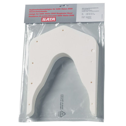 SATA 69658 Hood Lining, Use With: Vision 2000 — White