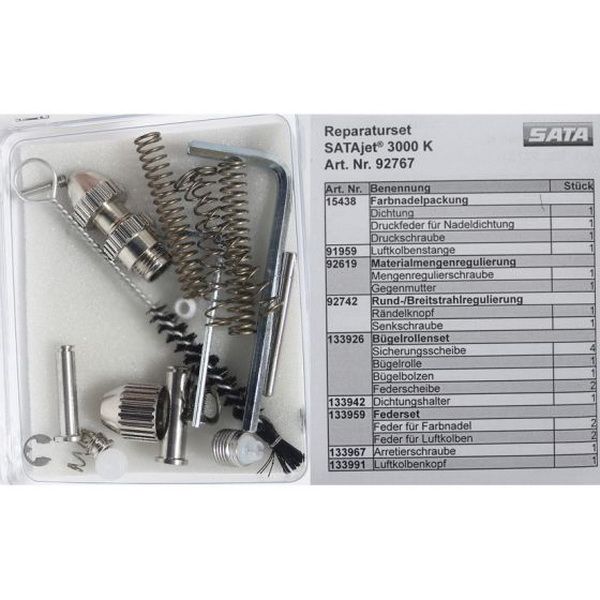 SATA 92767 Repair Kit, Use With: SATAjet 3000 K Spray Gun