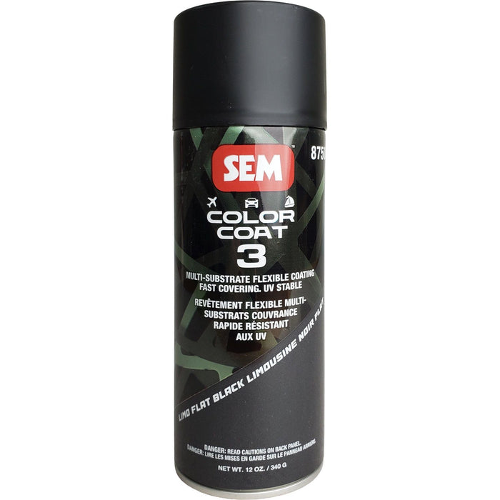 SEM Color Coat 3 - Limo Flat Black