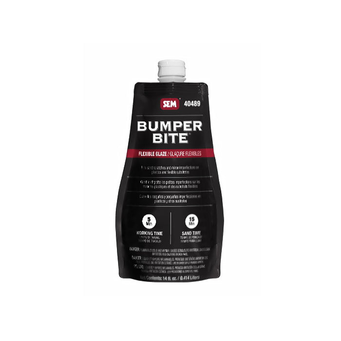 Bumper Bite™ 40489 Flexible Glaze, 14 oz Pouch, Light Blue, Liquid