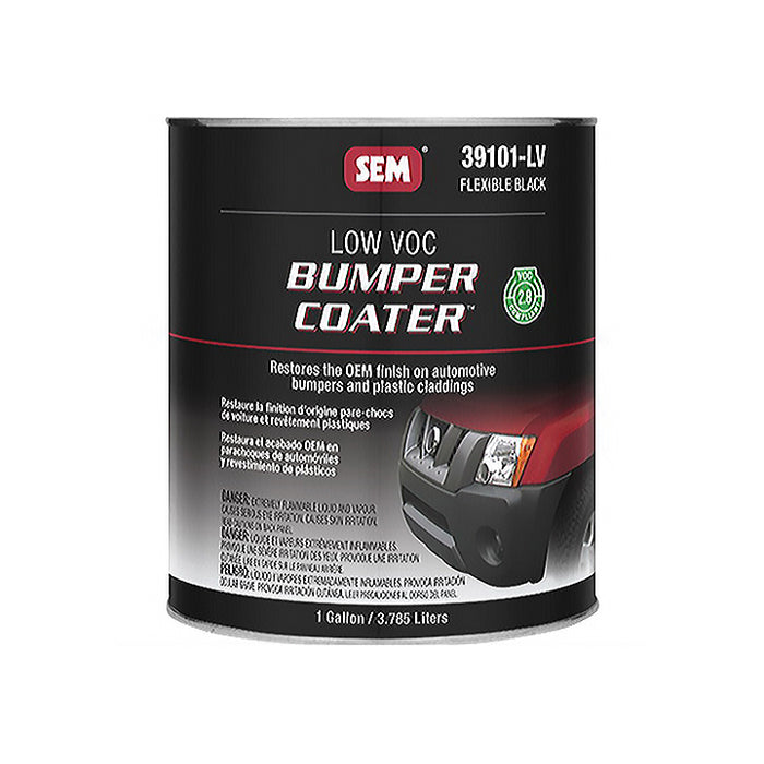 Bumper Coater™ 39101-LV Low VOC Bumper Coating, 1 gal Can, Flexible Black, 180 sq-ft/gal Coverage