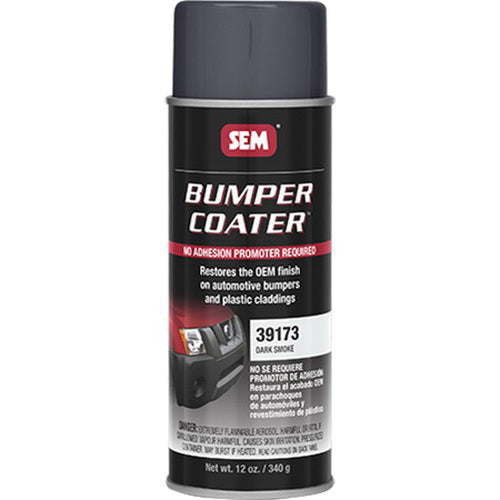 SEM Bumper Coater 39173 Trim Paint, 16 oz Aerosol Can, Dark Smoke