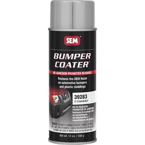 SEM Bumper Coater 39283 Trim Paint, 16 oz Aerosol Can, Light Titanium Metallic