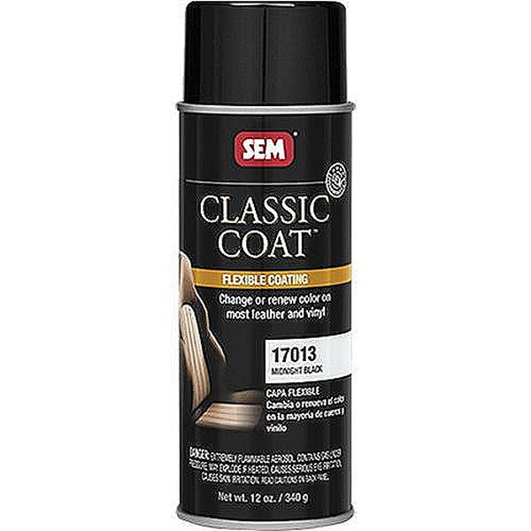 Classic Coat™ 17013 Flexible Coating, 16 oz Aerosol Can, Midnight Black, 24 hr Curing, Aerosol