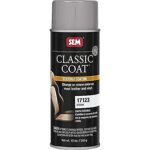 Classic Coat™ 17123 Flexible Coating, 16 oz Aerosol Can, Light Gray, 24 hr Curing, Aerosol