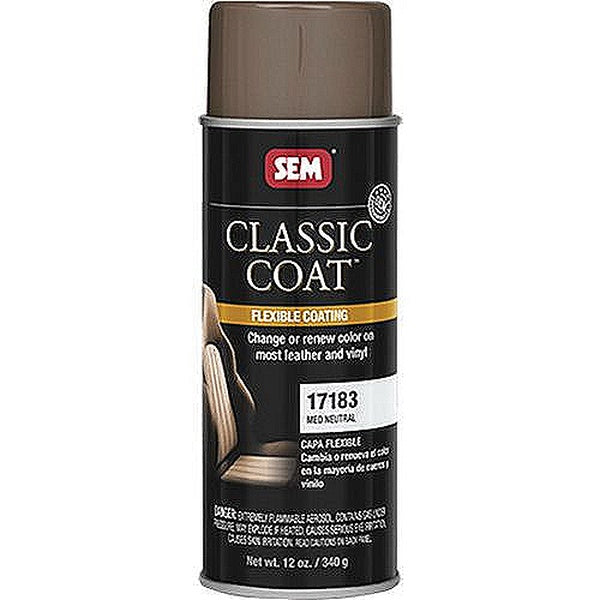 Classic Coat™ 17183 Flexible Coating, 16 oz Aerosol Can, Med Neutral, 24 hr Curing, Aerosol