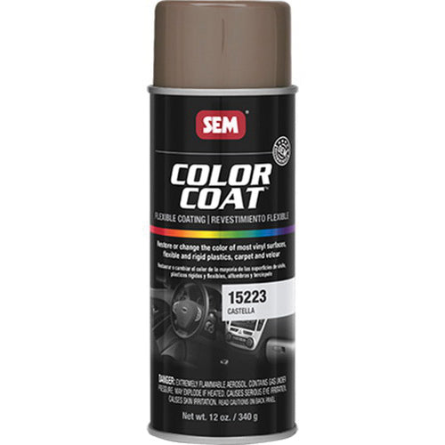 SEM Color Coat 15223 Castella 16 oz Aerosol Flexible Vinyl/Plastic/Carpet