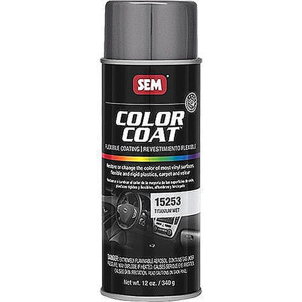 Color Coat™ 15253 Flexible Coating, 16 oz Aerosol Can, Titanium Metallic, 24 hr Curing, Aerosol