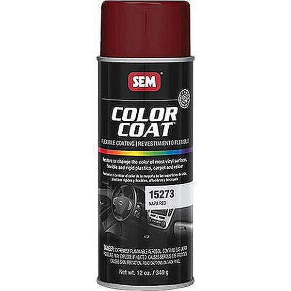 Color Coat™ 15273 Flexible Coating, 16 oz Aerosol Can, Napa Red, 24 hr Curing, Aerosol