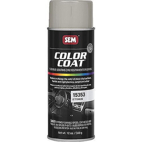 Color Coat™ 15353 Flexible Coating, 16 oz Aerosol Can, Light Titanium, 24 hr Curing, Aerosol