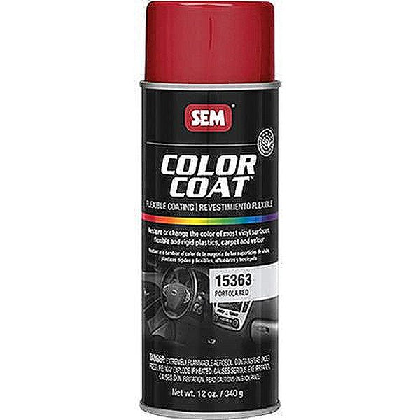 Color Coat™ 15363 Flexible Coating, 16 oz Aerosol Can, Portola Red, 24 hr Curing, Aerosol