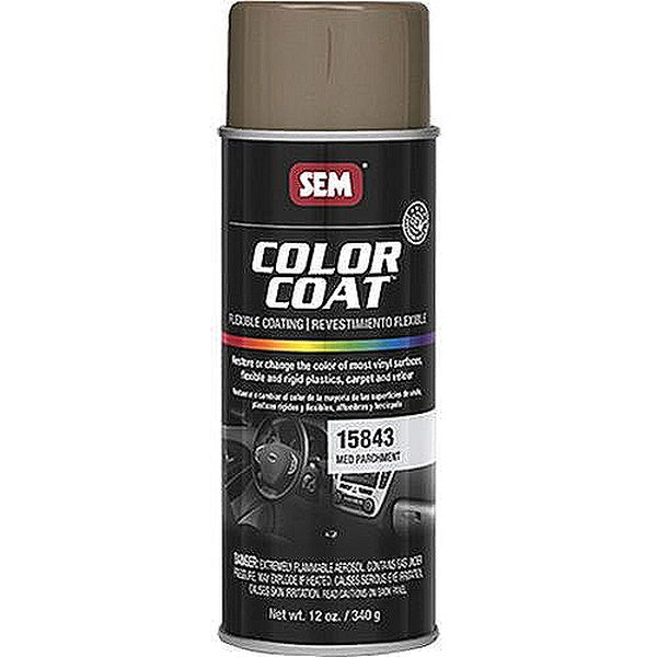 Color Coat™ 15843 Flexible Coating, 16 oz Aerosol Can, Med Parchment, 24 hr Curing, Aerosol